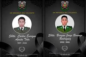 Dios guarde en su gloria a los Subtenientes Carlos Enrique Apata Tola y Brayan…
