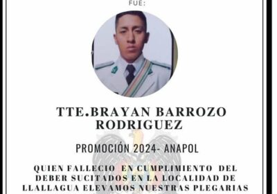 Dos jóvenes bolivianos más en la lista de muertos de Evo Morales. Ambos policías…