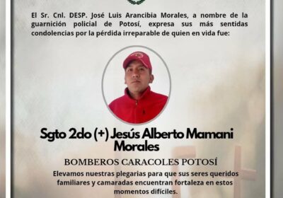 #urgente Se confirma la muerte, mediante comunicado departamental de Potosí, de un tercer policía.…