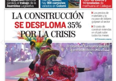 La construcción ha caído en 35% por la crisis. Los principales problemas son el…