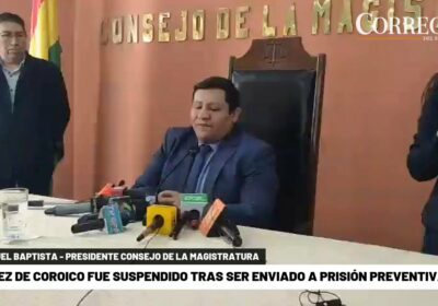 El juez de Coroico, Fernando Marcelo Lea Plaza, está suspendido del cargo al haber…