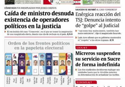 Buenos días, estimados seguidores. Les presentamos la #portada de nuestra edición impresa de hoy,…