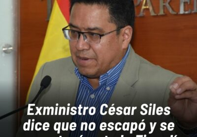 “No tengo nada que ocultar. Yo no me escapo”, publicó en las redes sociales…