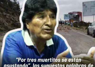 Algunos dirigentes se habrían comunicado con Evo Morales para pedirle que evaluara posibles soluciones…