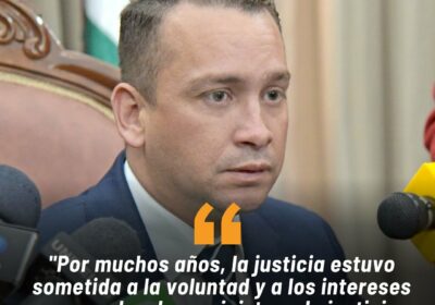 El presidente del Tribunal Supremo de Justicia (TSJ), Romer Saucedo, denuncia que la intromisión…