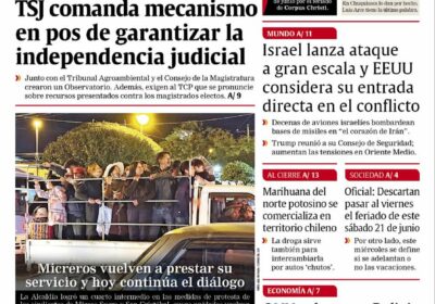 Buenos días, estimados seguidores. Les presentamos la #portada de nuestra edición impresa de hoy,…