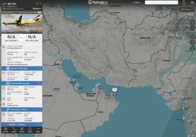 🇮🇷‼️ | URGENTE — Un avión del gobierno iraní se encuentra huyendo del país