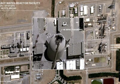 🇮🇱🇮🇷 | Imágenes de satélite muestran daños en el reactor de agua pesada Arak…