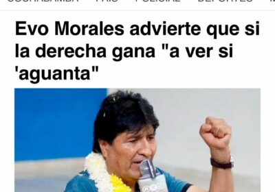 EL GOLPISTA NUNCA DEJARÁ DE SER GOLPISTA Hace más de 30 años que Evo…