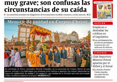 Buenos días, estimados seguidores. Les presentamos la #portada de nuestra edición impresa de hoy,…
