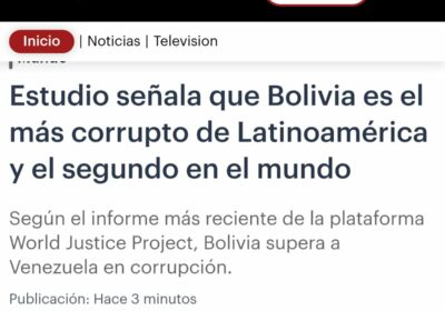 Vergonzoso y doloroso, después de 20 años de Evismo/Arcismo/Masismo, nuestro país es subcampeón mundial…