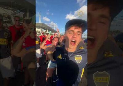 ¡Duelo de hinchas! 🇩🇪⚔️🇦🇷 Así se vive la previa del partidazo entre Bayern de Múnich y Boca.