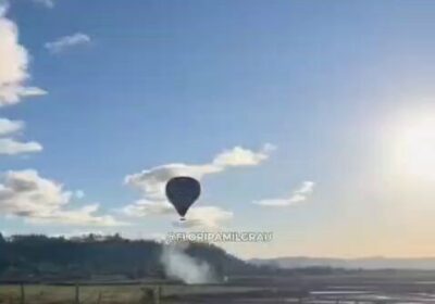 🇧🇷 | Imágenes muestran a personas lanzándose del globo aerostático que se incendió en…