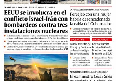 Buenos días, estimados seguidores. Les presentamos la #portada de nuestra edición impresa de hoy,…