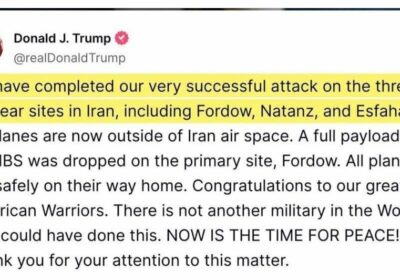 Condenamos las agresiones militares de Estados Unidos contra la República Islámica de Irán. Esos…