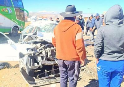 Reportan un hecho de tránsito en la vía Carabuco-La Paz. Se trata de un…