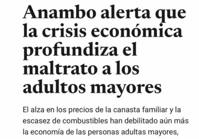 La crisis golpea a todos, pero golpea aún con más fuerza a los adultos…