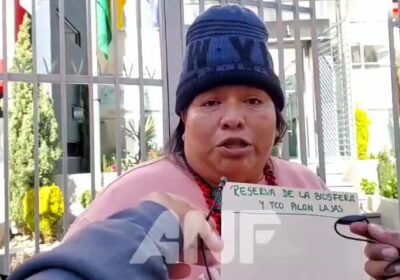 #GrupoFides | #ANF Magali Tipuni, representante del área protegida Pilón Lajas, pide a la…