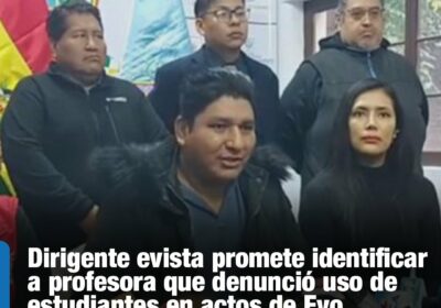 #GrupoFides | #ANF #Política El dirigente evista Vicente Choque aseguró que nunca sostuvo reuniones…