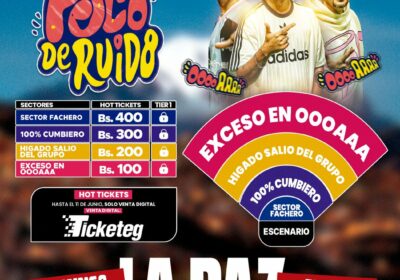 ️ [Espacio Solicitado]️ Un Poco De Ruido llega a #LaPaz ️13 de julio |…