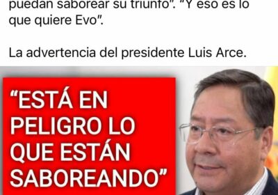 Después de meses, Luis Arce dio una entrevista a la prensa. Ya no luce…
