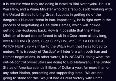 🇺🇸 | ÚLTIMA HORA: Donald Trump: «Es terrible lo que le están haciendo en…