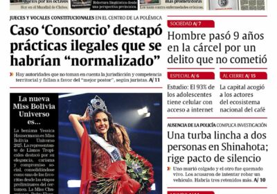 Buenos días, estimados seguidores. Les presentamos la #portada de nuestra edición impresa de hoy,…