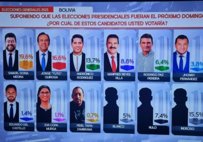 El 28% de los electores no quiere a ninguno de los candidatos. Cuatro postulantes…