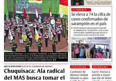 Buenos días, estimados seguidores. Les presentamos la #portada de nuestra edición impresa de hoy,…