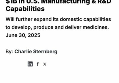🇺🇸 | Hikma Pharmaceuticals anunció que invertirá millones de dólares hasta 2030 para ampliar…