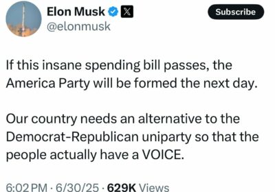 🇺🇸‼️ | ÚLTIMO MINUTO — Elon Musk advierte que si se aprueba la “One…