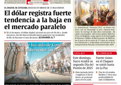 Buenos días, estimados seguidores. Les presentamos la #portada de nuestra edición impresa de hoy,…
