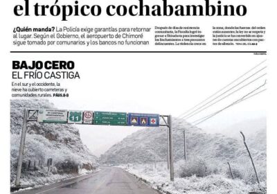 Rechazamos de manera categórica la estigmatización contra la región del Trópico de Cochabamba. Desde…