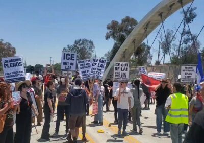 🇺🇸 | ÚLTIMA HORA — Un grupo de sujetos anti-ICE bloquean en este momento…