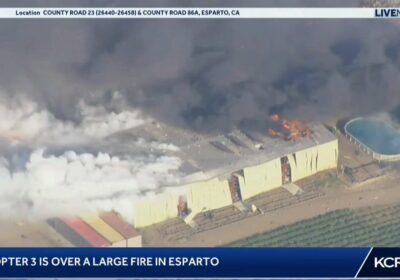 Imágenes adicionales de la explosión en una fábrica de fuegos artificiales en California