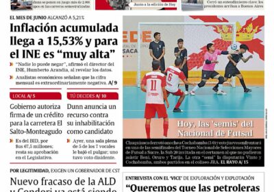 Buenos días, estimados seguidores. Les presentamos la #portada de nuestra edición impresa de hoy,…