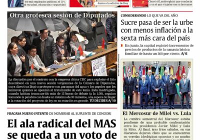 Buenos días, estimados seguidores. Les presentamos la #portada de nuestra edición impresa de hoy,…