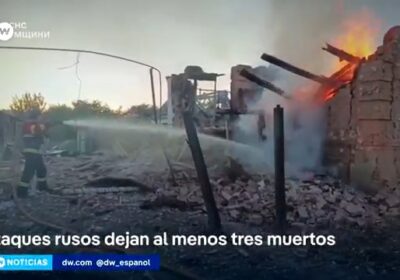 Intercambio de drones entre Ucrania y Rusia Según las autoridades ucranianas, al menos tres…