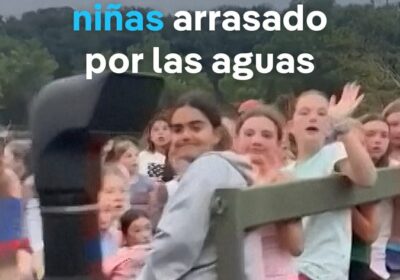 Un campamento en Texas queda destruido tras la crecida de un río Unas 750…