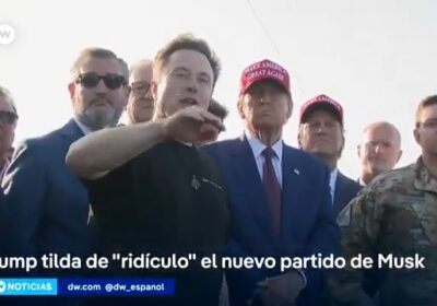Trump califica de «ridículo» el partido político de Musk mientras caen las acciones de…