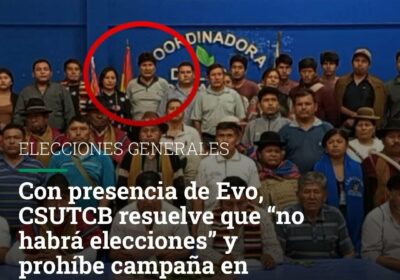 Desde esta cárcel donde soy un preso político del MAS, denuncio que Evo Morales…