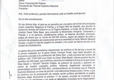 Una investigación de prensa internacional ha demostrado a Bolivia y el mundo que el…