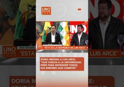 SAMUEL A ARCE: «QUE VUELVA A LA UNIVERSIDAD A ENTENDER SUS ERRORES»