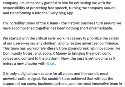 🇺🇸 | ÚLTIMA HORA — Linda Yaccarino anuncia que deja el cargo de CEO…