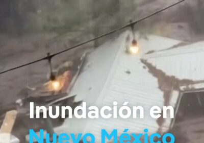Pueblo turístico en vive escenas dramáticas por una inundación repentina Una crecida súbita del…