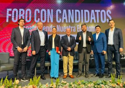 Samuel Doria Medina fue el único candidato a Presidente que asistió al foro económico…
