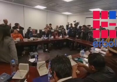 El diputado opositor Walthy Egüez observa la falta de información en el contrato del…