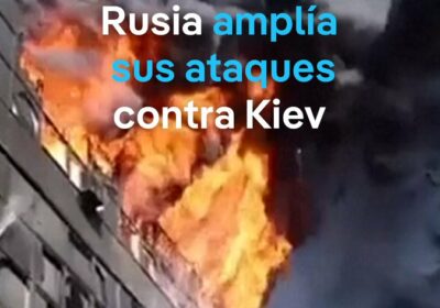 Al menos dos fallecidos y 13 heridos tras ataque aéreo ruso en Kiev Rusia…