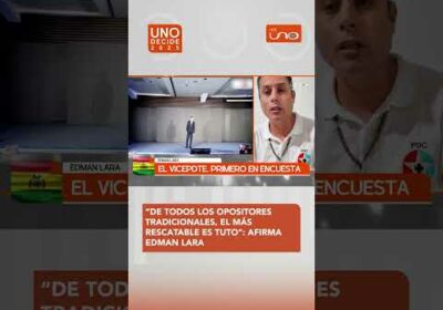 LARA AFIRMA QUE ‘TUTO’ ES EL MÁS RESCATABLE DE LA OPOSICIÓN TRADICIONAL