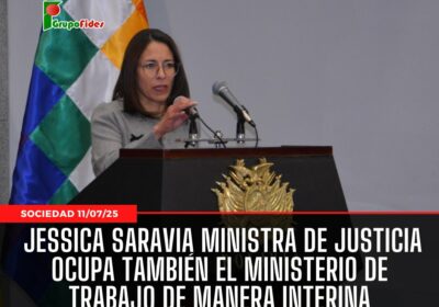 #GrupoFides | #ANF Jessica Saravia, actual autoridad del Ministerio de Trabajo, fue designada como…
